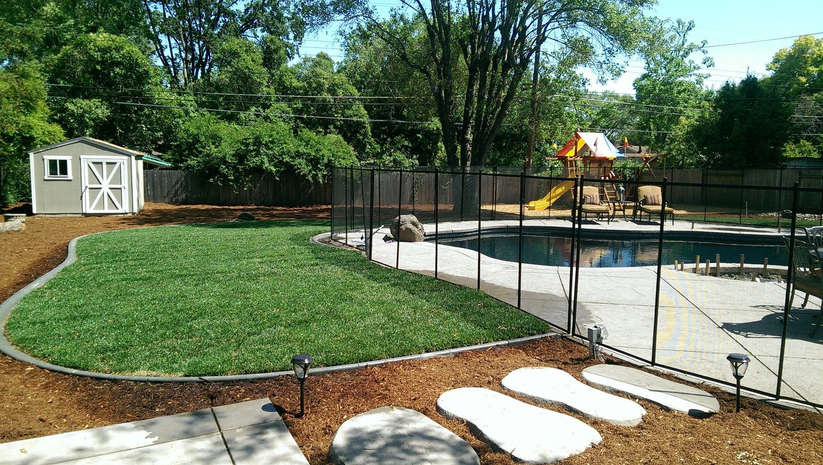 Backyard transformation by tlc
